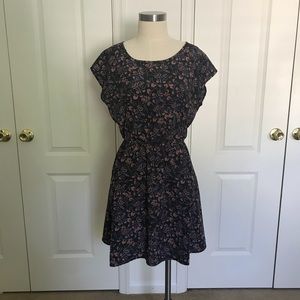 Black Floral Printed Dress